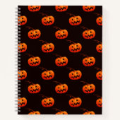 ハロウィーンカボチャ、オレンジカボチャのトリックまたはトリート ノートブック (正面)