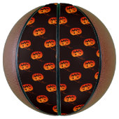 ハロウィーンカボチャ、オレンジカボチャのトリックまたはトリート バスケットボール (縦)