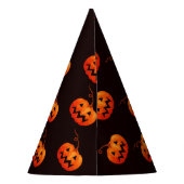 ハロウィーンカボチャ、オレンジカボチャのトリックまたはトリート パーティーハット (裏面)