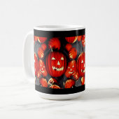 ハロウィーンカボチャ コーヒーマグカップ (正面左)