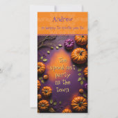 ハロウィーンカボチャ セーブザデート (正面)