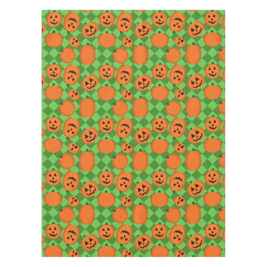 ハロウィーンカボチャ テーブルクロス (正面)