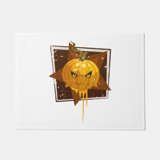 ハロウィーンカボチャ ドアマット (正面)