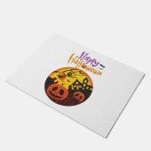 ハロウィーンカボチャ ドアマット (アングル)