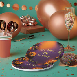 ハロウィーンカボチャ ペーパープレート