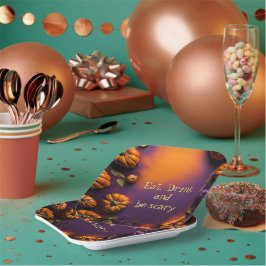 ハロウィーンカボチャ ペーパープレート