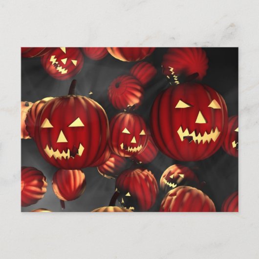 ハロウィーンカボチャ ポストカード (正面)