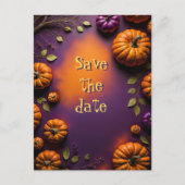 ハロウィーンカボチャ ポストカード (正面)