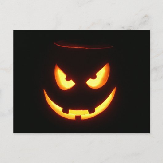ハロウィーンカボチャ ポストカード (正面)