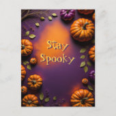 ハロウィーンカボチャ ポストカード (正面)