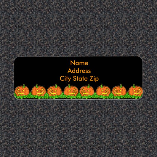 ハロウィーンカボチャ ラベル