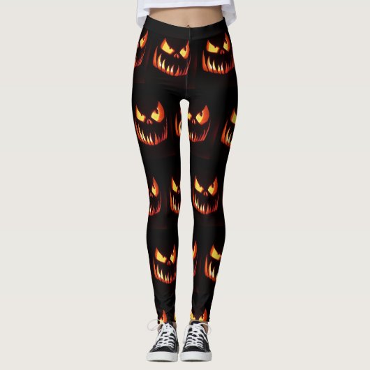 ハロウィーンカボチャ レギンス (正面)