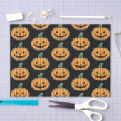 ハロウィーンカボチャ(角スタイル) 薄葉紙 (クラフト)