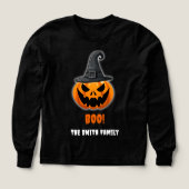 ハロウィーンカボチャ「BOO!」 – 名パーソナライズされた前 (デザイン正面)