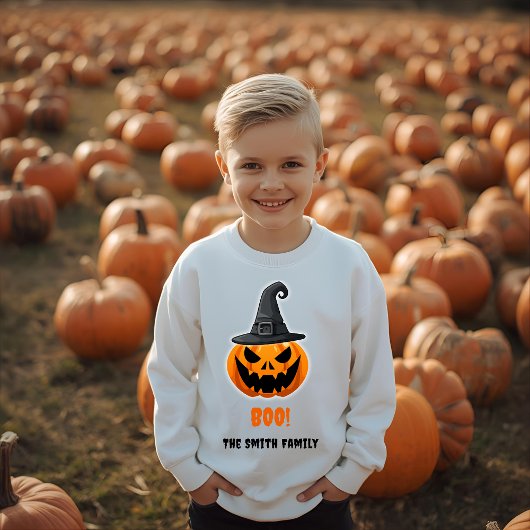 ハロウィーンカボチャ「BOO!」 – 名パーソナライズされた前