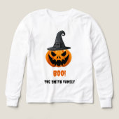 ハロウィーンカボチャ「BOO!」 – 名パーソナライズされた前 (デザイン正面)