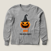 ハロウィーンカボチャ「BOO!」 – 名パーソナライズされた前 (デザイン正面)