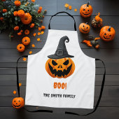 ハロウィーンカボチャ「BOO!」 – 名パーソナライズされた前 エプロン