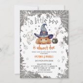 ハロウィーンカボチャBooベビーシャワー 招待状 (正面)