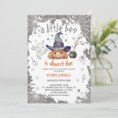 ハロウィーンカボチャBooベビーシャワー 招待状 (スタンド正面)