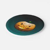 ハロウィーンカボプキンオン紙プレート ペーパープレート (アングル)