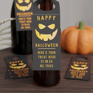 ハロウィーンカボプキンハロウィーンのカボチャのちょうちんボトルハンガーラベル ボトルネックタグ