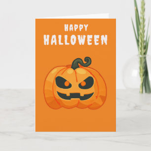 ハロウィーンカボプキンレトロオレンジ カード