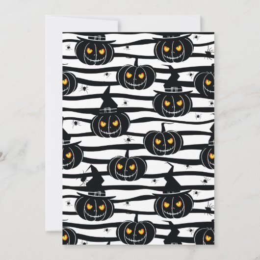 ハロウィーンカボンプキンアンドスパイダーズパーティの招待状 招待状 (裏面)