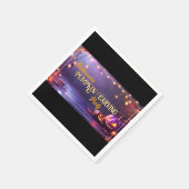 ハロウィーンカボンプキンカービングパーティーナプキン スタンダードカクテルナプキン (角)