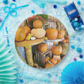 ハロウィーンカボンプキンスディスプレイパーティー紙プレート ペーパープレート (パーティー)