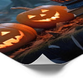 ハロウィーンカボンプキンズクロウカイ不気味フェスティバル魔法 ポスター (角)