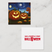 ハロウィーンカボンプキンズスターリーナイトノートカード ノートカード (正面/裏面)