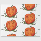 ハロウィーンカボンプキンズラッピング紙 ラッピングペーパー (フラット)