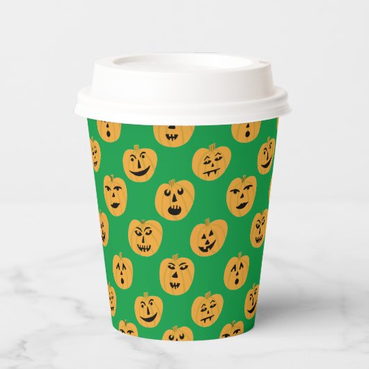 ハロウィーンカボンプキンズJACK-O – ランタン 紙コップ (正面)