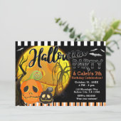 ハロウィーンカボンプキンムーンライトコスチュームパーティー 招待状 (スタンド正面)