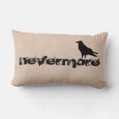 ハロウィーンカラスは絶対にバーラップを引っ張る ランバークッション (裏面)