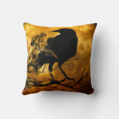 ハロウィーンカラス装飾用クッション クッション (裏面)