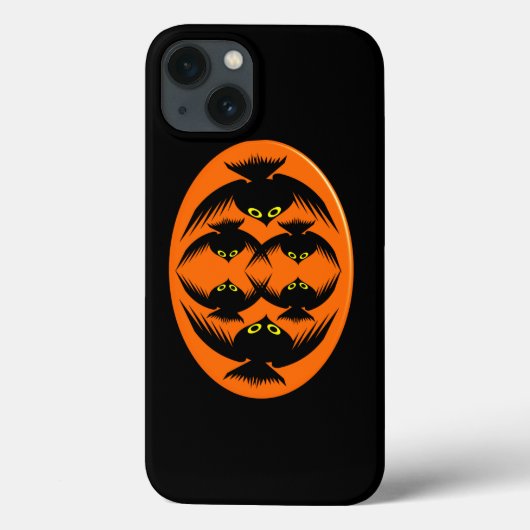 ハロウィーンカラスiPhoneケース Case-Mate iPhoneケース (裏面)