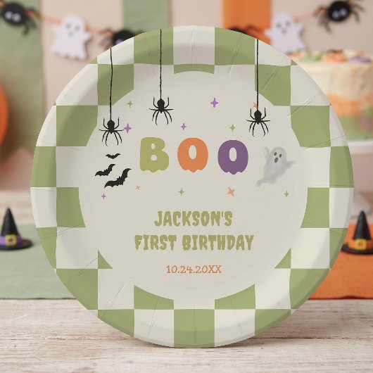 ハロウィーンカラフル誕生日紙皿 ペーパープレート
