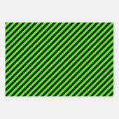 ハロウィーンカラーズトリックまたはトリート ラッピングペーパーシート (正面)