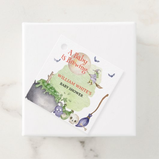 ハロウィーンカルドロンベビーが醸造シャワー フェイバータグ (インサイチュ)