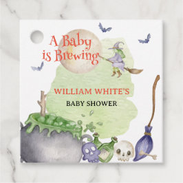 ハロウィーンカルドロンベビーが醸造シャワー フェイバータグ