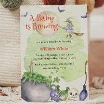 ハロウィーンカルドロンベビーが醸造シャワー