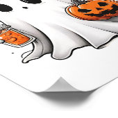 ハロウィーンカワイイ幽霊スパイスウーメン秋不気味シー ポスター (角)