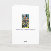 ハロウィーンカンデラブラとスカルハロウィーンカード カード (裏面)