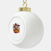 ハロウィーンカートゥーンクラシックスロースTシャツ セラミックボールオーナメント (右)