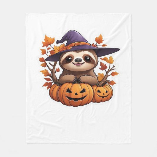 ハロウィーンカートゥーンクラシックスロースTシャツ フリースブランケット (正面)