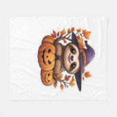 ハロウィーンカートゥーンクラシックスロースTシャツ フリースブランケット (正面(横))