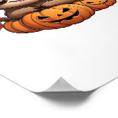 ハロウィーンカートゥーンクラシックスロースTシャツ ポスター (角)