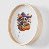 ハロウィーンカートゥーンクラシックスロースTシャツ 壁時計 (傾斜)
